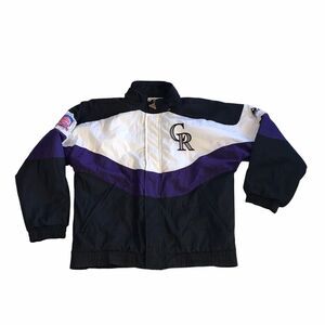 Rare Vintage 90s Colorado Rockies Apex Jacket Size Med
